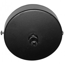 Ροζέτα Φωτιστικού Στρογγυλή Αλουμινίου Μαύρη 030-16621